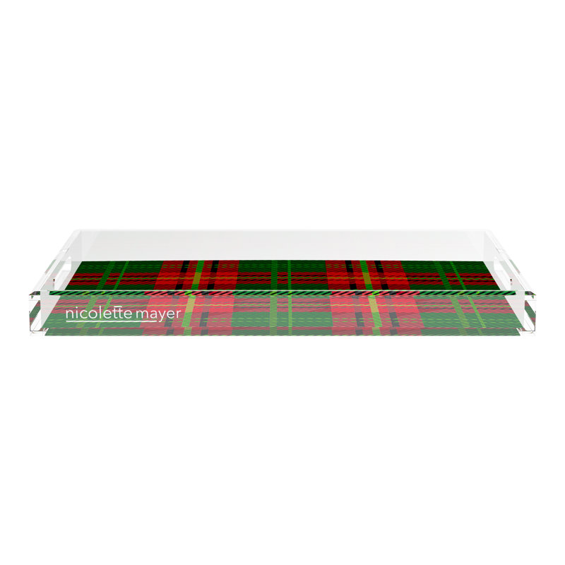 Acrylic Decorative Tray, 22.5"W x 14.5"D x 2"H
