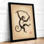 Leaping Chimpanzee Japandi - Framed Print-1626015988-1626015994