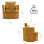 Fauteuil demi-tonneau pivotant rembourré Blendia-1298665013