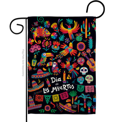 Drapeau de jardin à 2 faces en polyester / mélange de polyester 18,5 x 13 po