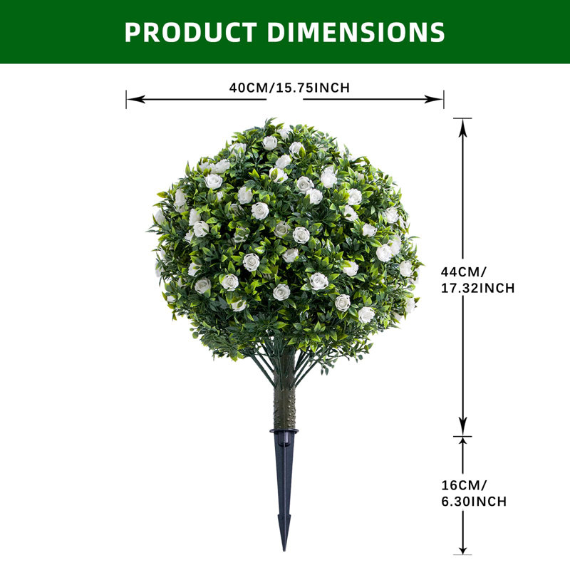 Plant, 60*40cm, 4 white flowers