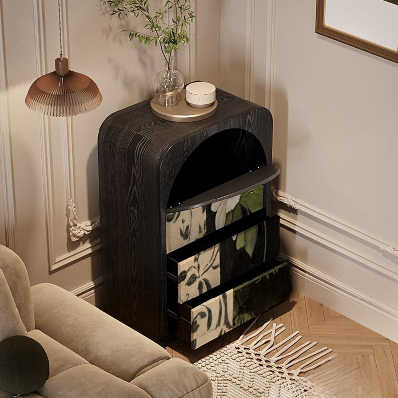 Solid Wood 3 -Drawer Accent Cabinet