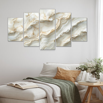 Obbe - Art mural marbré - Art mural moderne sur toile