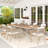 Outdoor 6-person Dining Set With Cushions