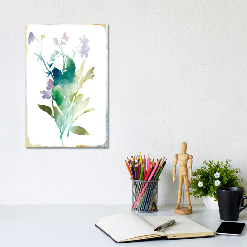 Summer Botanical I - Wrapped Canvas Painting, 20.32 cm H x 30.48 cm W