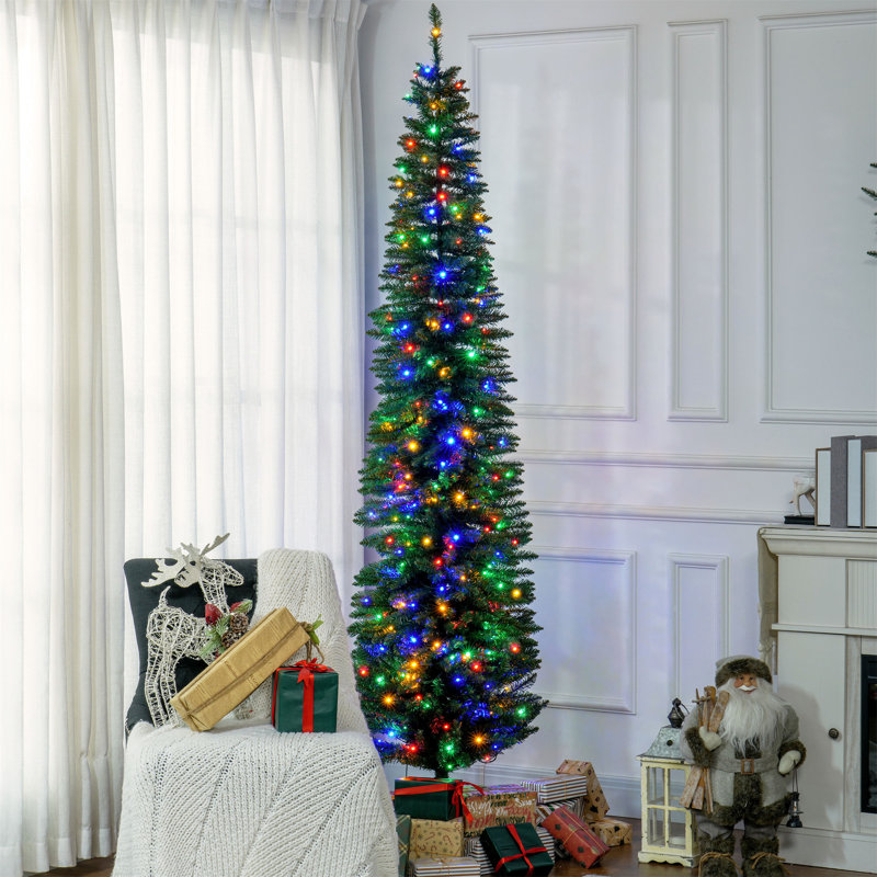 Arbre de Noël artificiel haute 8 pi HOMcom avec 668 branches