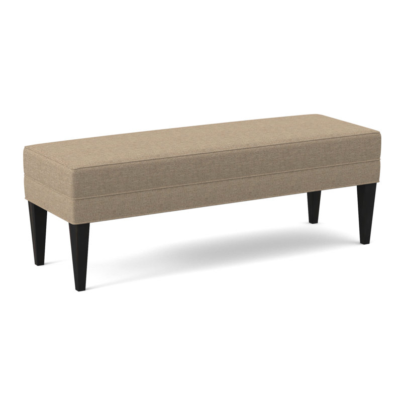 Livery Upholstered Bench, Espresso, Elise