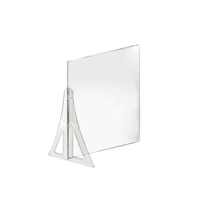 18" x 24" Single Leg Partition PLEXIGLASS Shield, 2-Pack