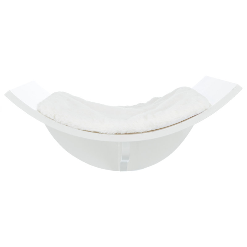 TRIXIE Lorena Wall Mount Perch, Cat Shelf, Cat Bed, Cat Lounger, Cat Furniture, White
