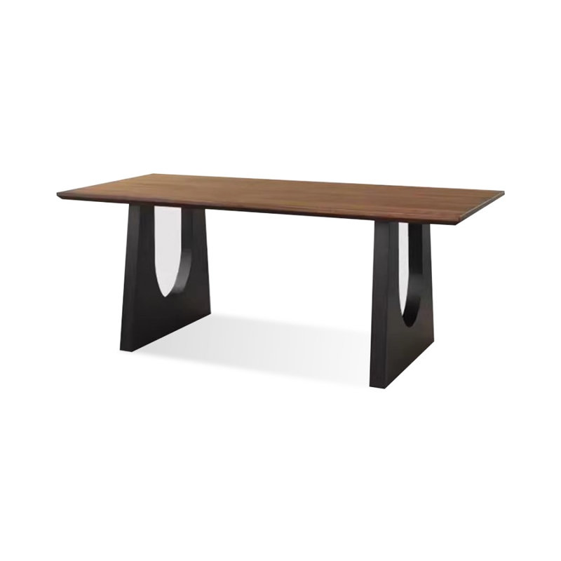 Brown Rectangular Solid Dining Table For Dining Room/Kitchen, 29.53”H x 78.74”L x 31.5”W