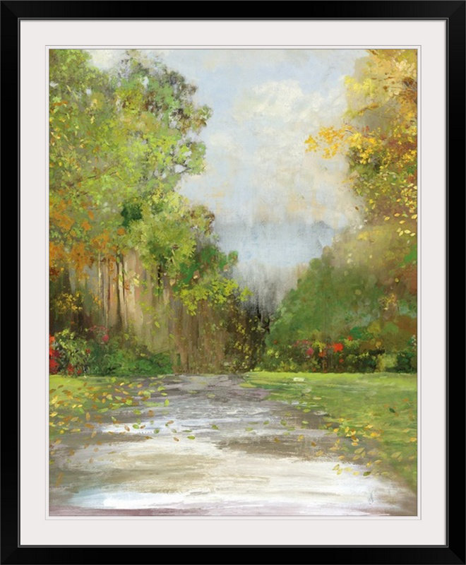 Anjelo «Path», reproduction d'art, H 23 po x l 20 po x P 1 po, Cadre noir