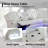 3-Pieces 210" Breathing Leather Power Reclining Theater Sectional With LED Lighting-1139162400