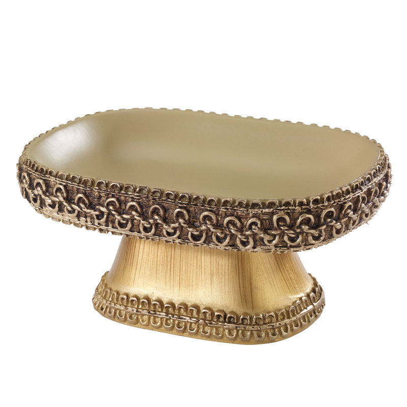 Porte-savon tressé Medallion Gte, Doré