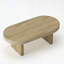 Table basse moderne cannelée ovale pour le salon, le bureau, la décoration intérieure-130773412