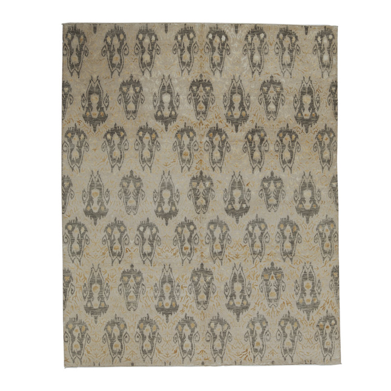 Cotton Ikat Area Rug