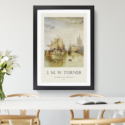 The Arrival of a Packet Boat by Joseph-Mallord William Turner - Picture Frame Painting
