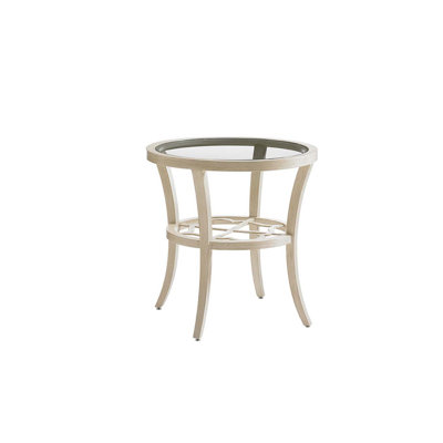 Misty Garden Round End Table