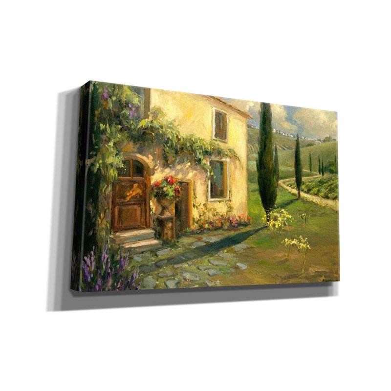 «Tuscan Spring» par Allayn Stevens, art mural sur toile, H 26 po x l 40 po x P 1,5 po
