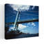 Bridge across a river Ambassador Bridge Detroit River Detroit Wayne County Michigan USA 1 Piece Wrapped Canvas Wall Art-1727048987