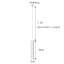 12W Dia 5CM * L30CM 3000k Tube Luminaires suspendus modernes Spot pour îlot à manger Salon Bar Comptoir Boutique Plafonnier Lampe