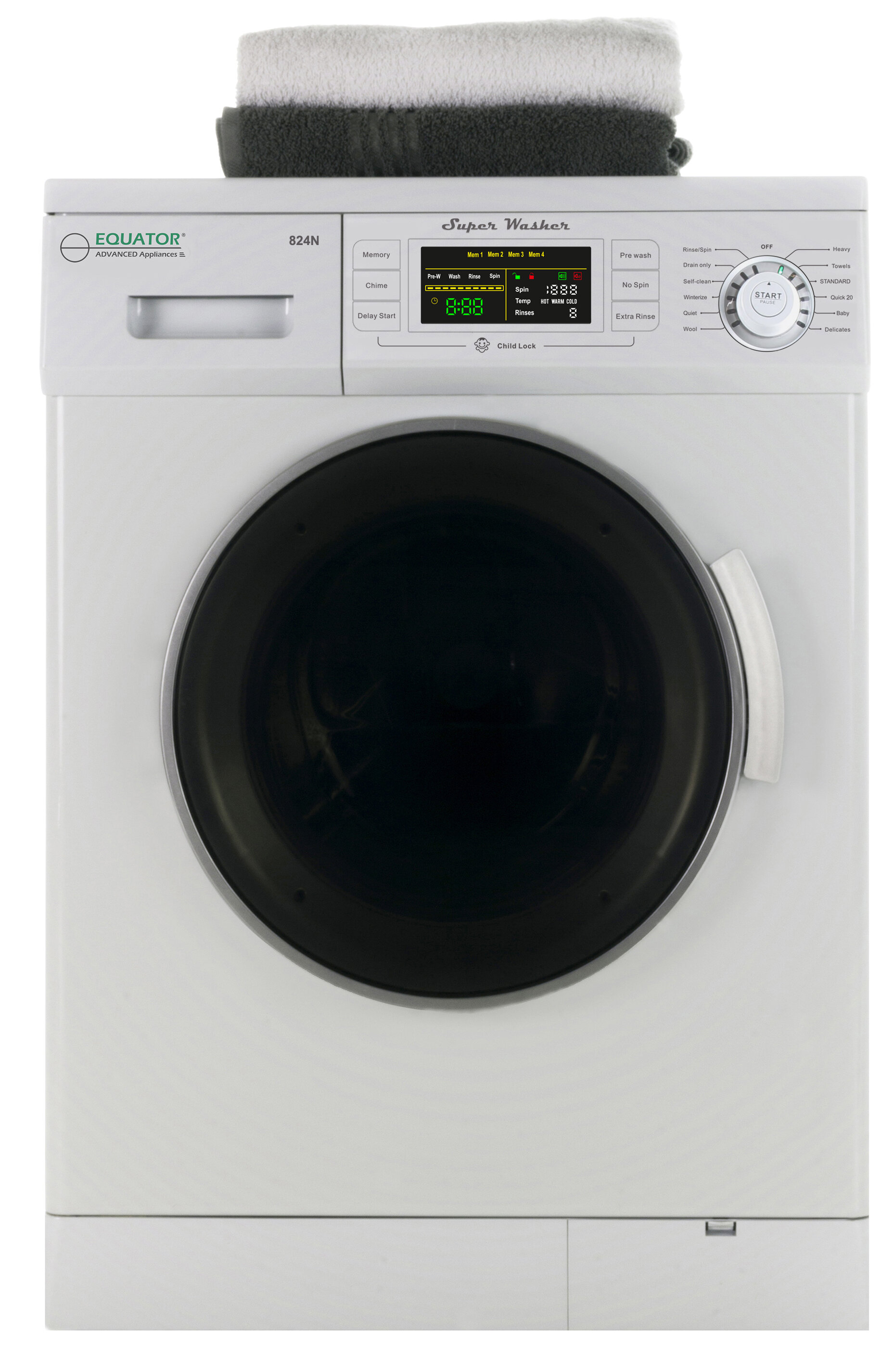 Equator Advanced Appliances 2.6-cu ft Portable Electric Dryer (White) in  the Electric Dryers department at