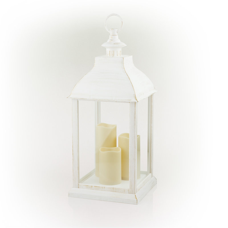 30'' Battery Powered Outdoor Lantern, 22" H x 9" W x 9" D