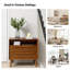 Aviannah Mid-Century Modern 2 - Drawer Nightstand With Built-In Charging Station And Legs And Open Shelf-626786357