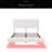 Boucle Floating Bed With Light-313208097