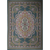 Renaissance Aubusson Flatweave Wool Oriental Area Rug