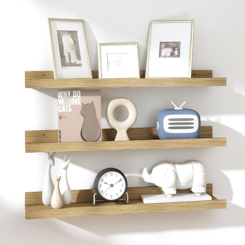 4.5 cm H x 90 cm W Floating Shelf Bookcase