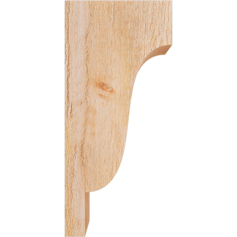 Newport Corbel, H 22 po x l 4 po x P 10 po, Cèdre rouge, Sciage brut