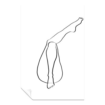Woman Legs 1 Piece Wall Art