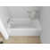 Alcove Soaking Skirt Bathtub with Overflow and Drain
