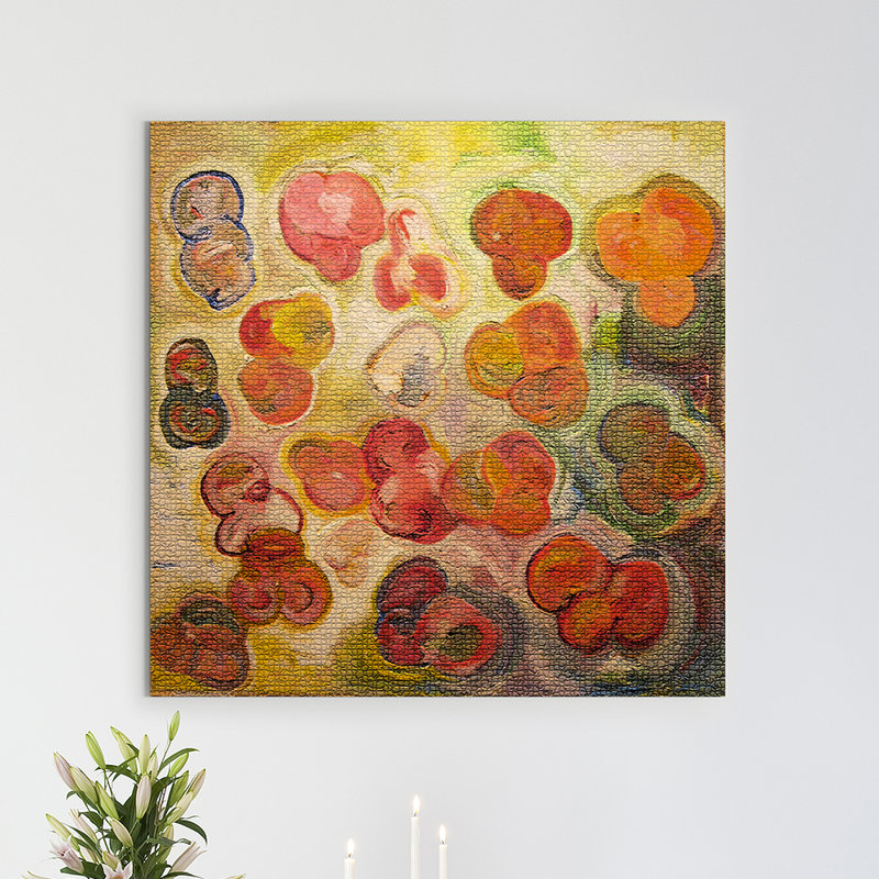 Textured Particles Painting by Irina Gorbman, 24" H x 24" W