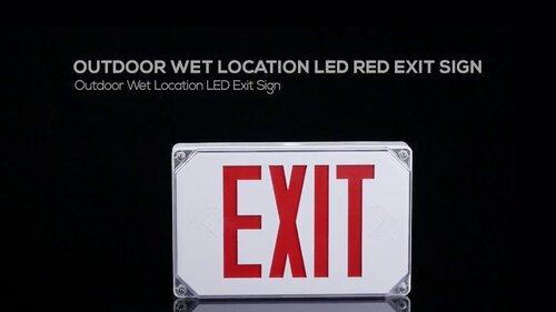 Progress Lighting Exit Signs LED White Battery-operated Exit Light