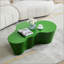 Table basse de 50 pouces en fibre de verre de forme unique, robuste et durable, aucun assemblage requis pour les salons modernes, vert-819897714