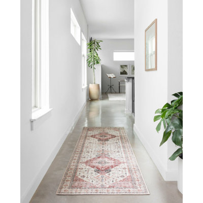 Ethnic Classic Multi-Colored Pastel Woven Base Digital Print Rug