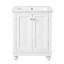 Meuble-lavabo moderne avec charnières à fermeture douce et tablette réglable-131376506