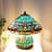 Stained Glass Dragonfly Table Lamp With A Lit Base