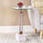 23" Tall Glass Top End Table