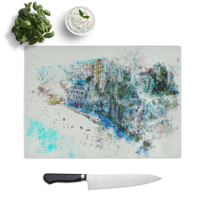 Tropea Beach in Italy Chopping Board
