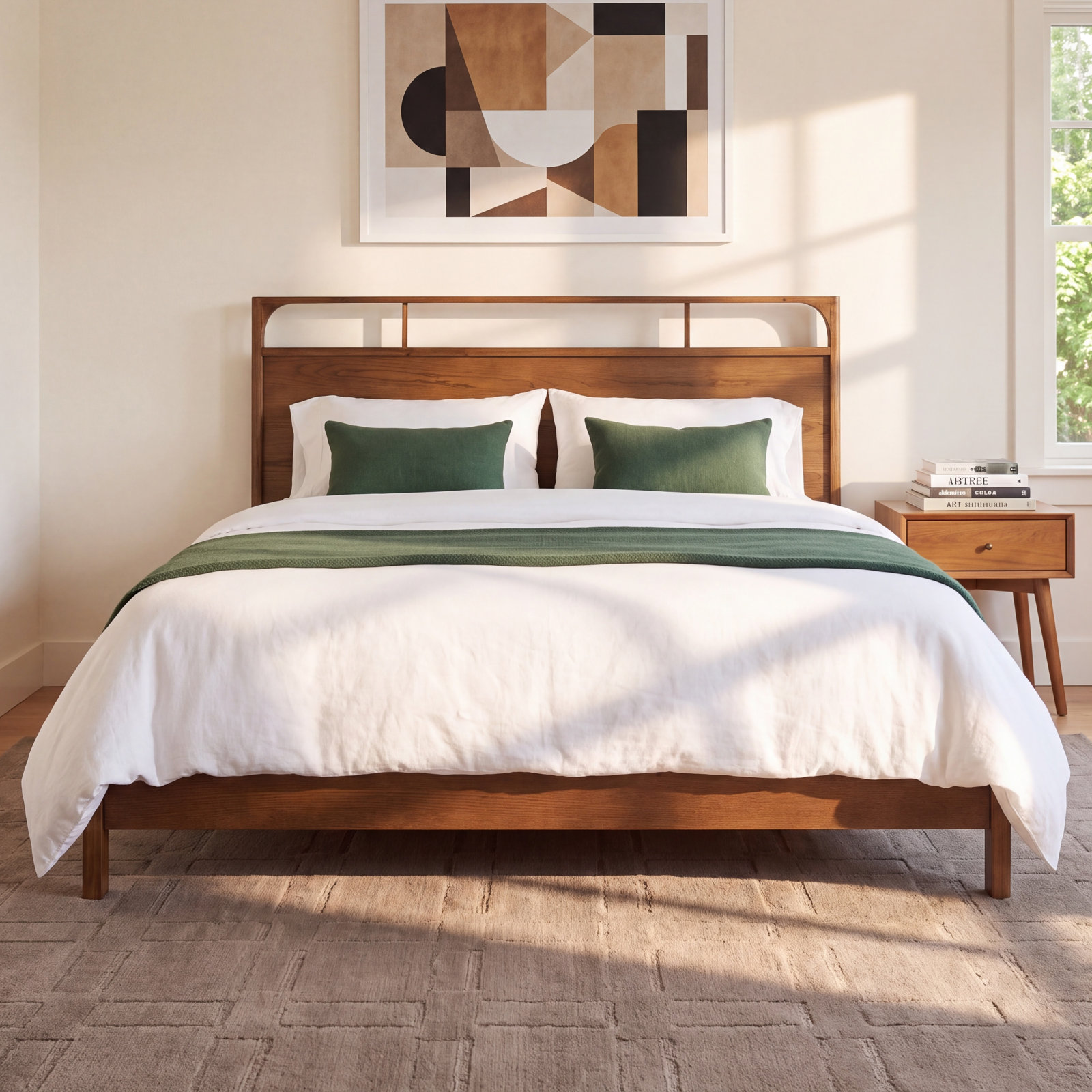Kaela Oak Bed, King