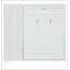 Lit escamotable double pleine grandeur avec tablettes, garde-robe et lumières DEL, blanc-513291371-513291370