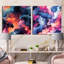 Dagrunn - Ensemble de 2 collages carrés abstraits-101845387-101845383