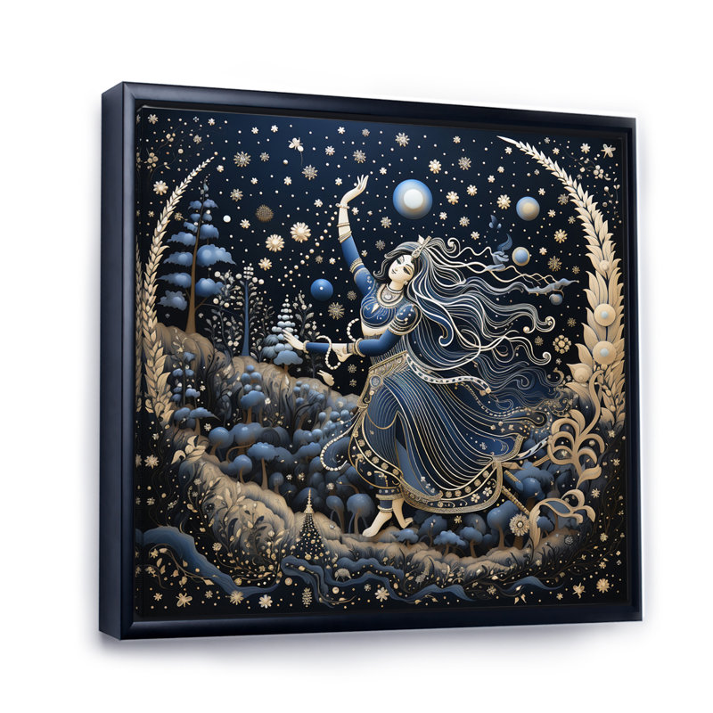 Hinduisim Cosmic Dance I - impression, H 36 po x l 36 po x P 1,5 po, Cadre flottant noir