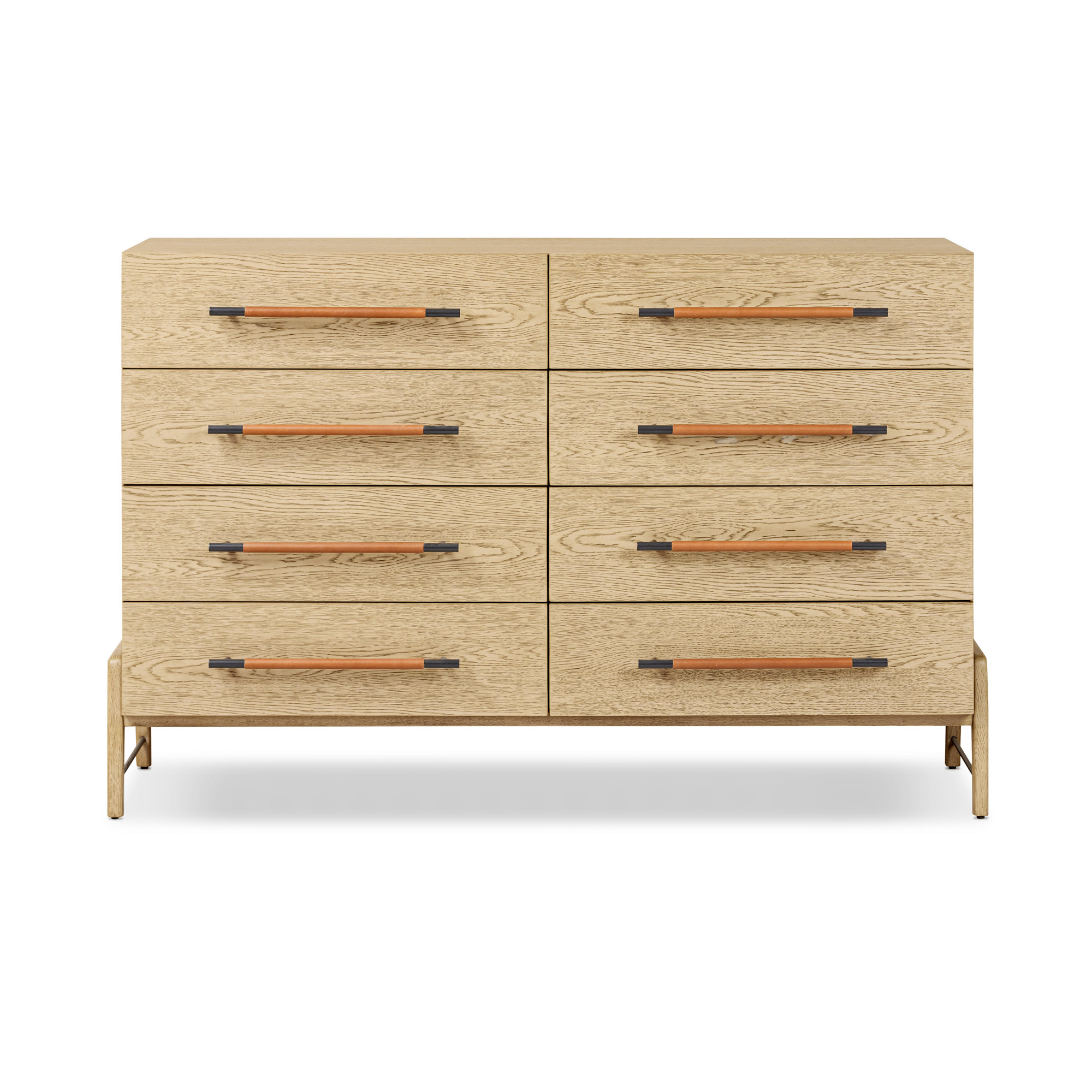 Karsten 8 Drawer Dresser-Yucca Oak Veneer, Yucca Oak