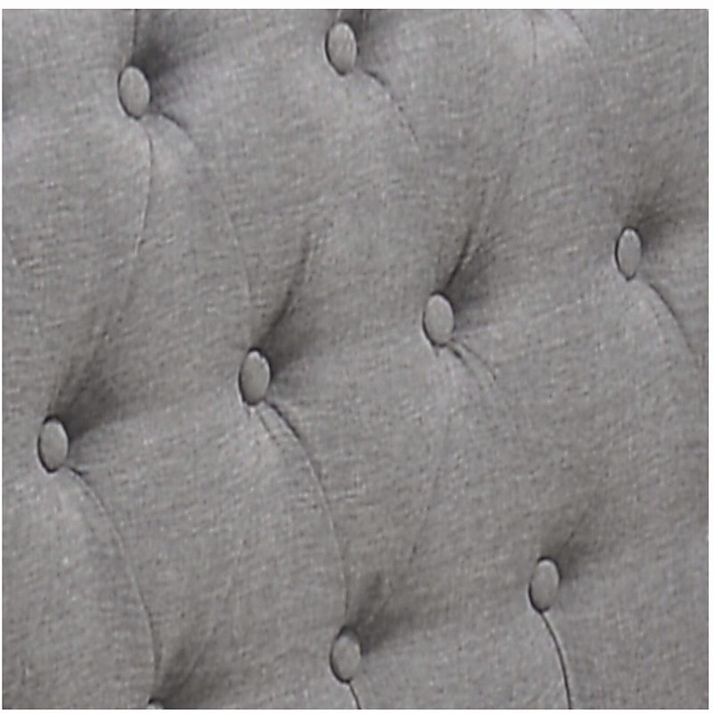 Lit de jour Justice en tissu gris fumée avec couchette (simple)