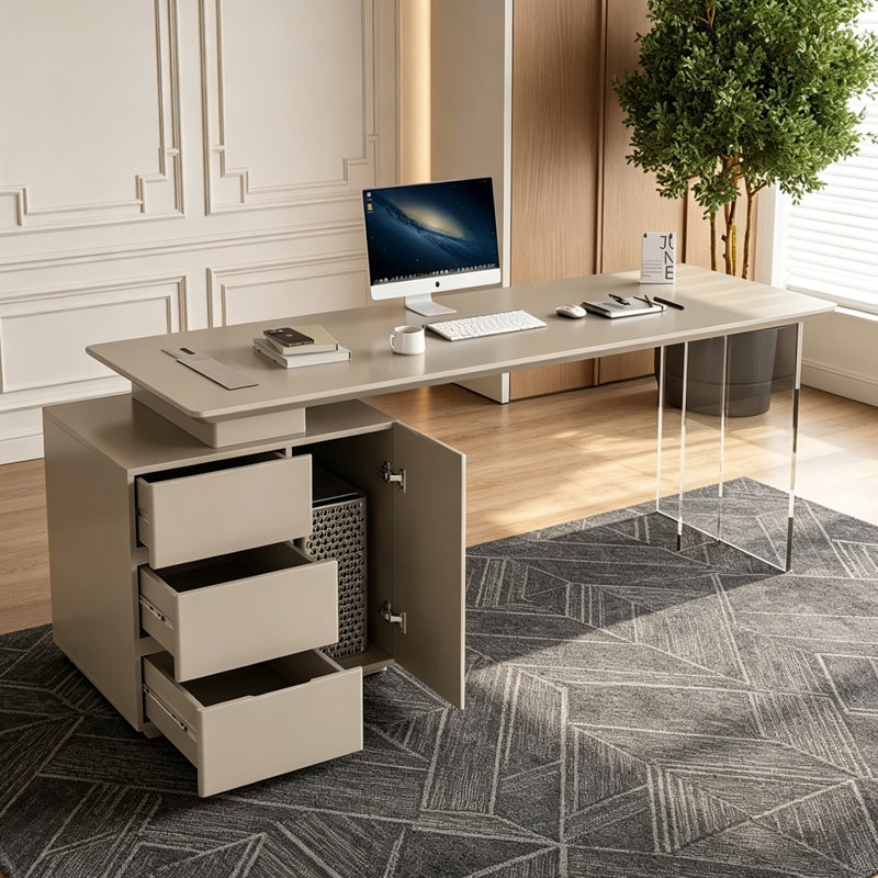 Bureau de luxe de style italien, 29.53" H x 62.99" W x 23.62" D