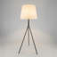 Lampe trépied moderne à DEL 53 po Forge, noire, avec ampoule à température de couleur réglable