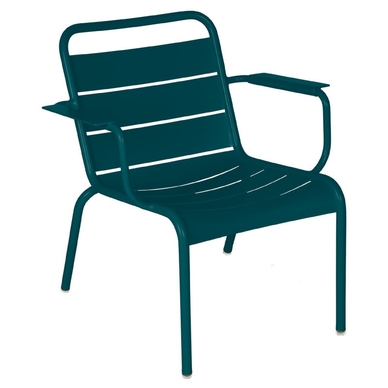 Luxembourg Outdoor Lounge Chair, Acapulco Blue